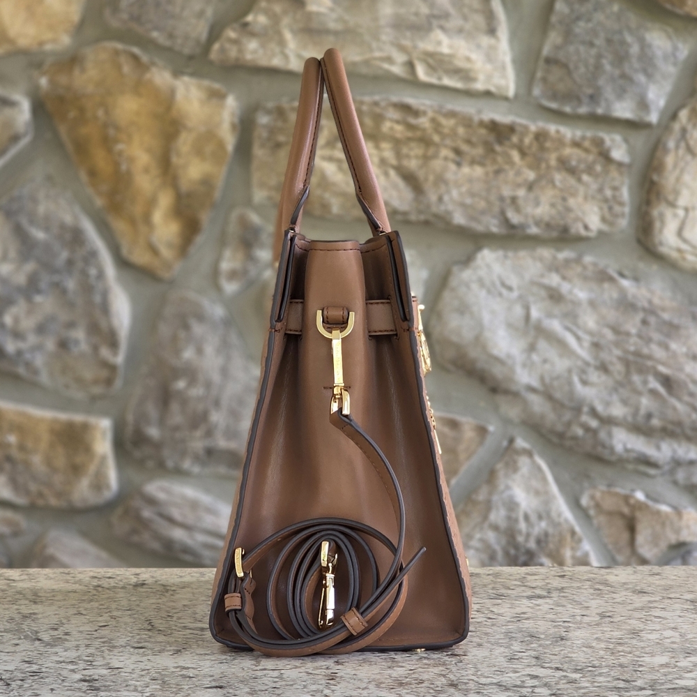 Michael Kors Hamilton Medium Brown Satchel - Picture 2 of 7